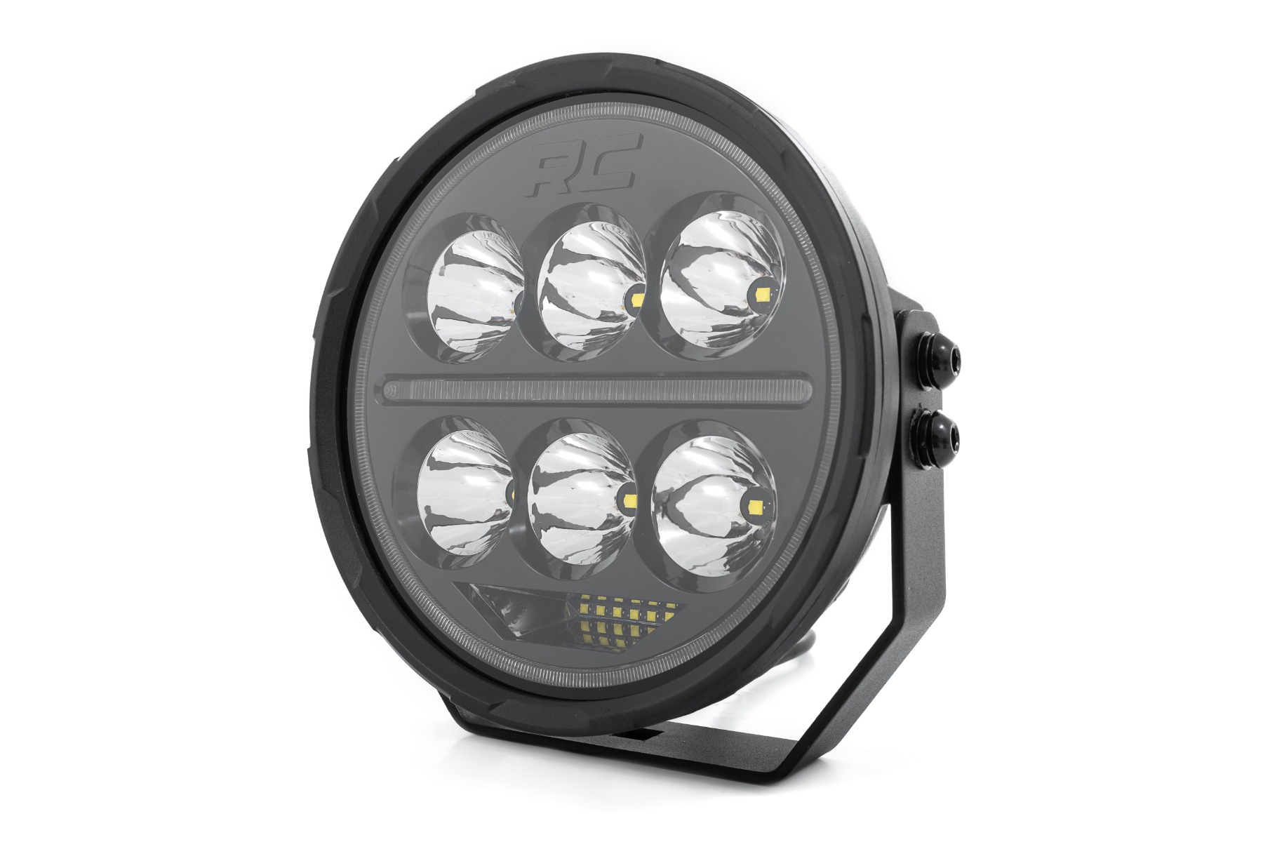 Black Series Halo LED-Leuchtenpaar | Weiß/Bernstein (Tagfahrlicht) | 6,5 Zoll | Rund — Bild 4