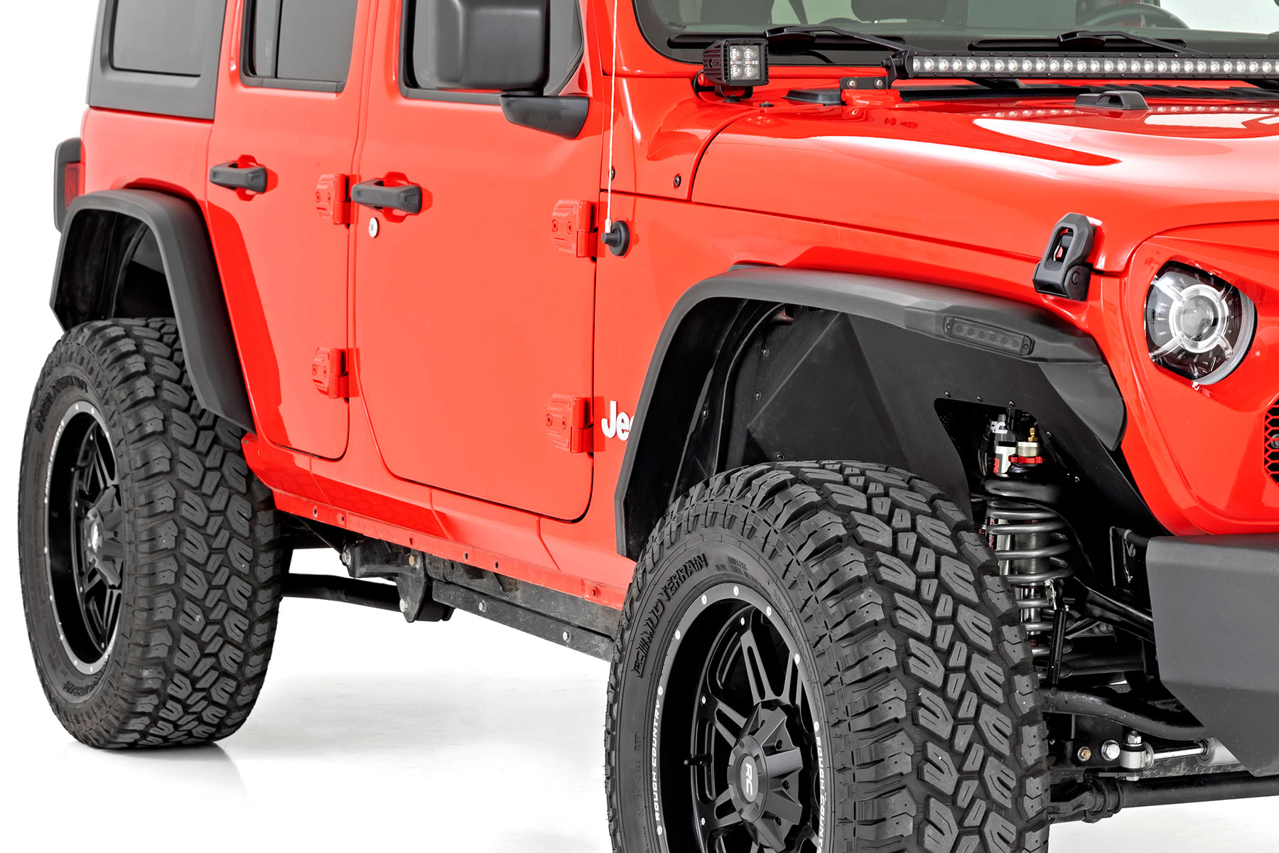 LED-Kotflügelverbreiterung mit hoher Bodenfreiheit | UV-beständig | Jeep Wrangler JL (2018–2026)