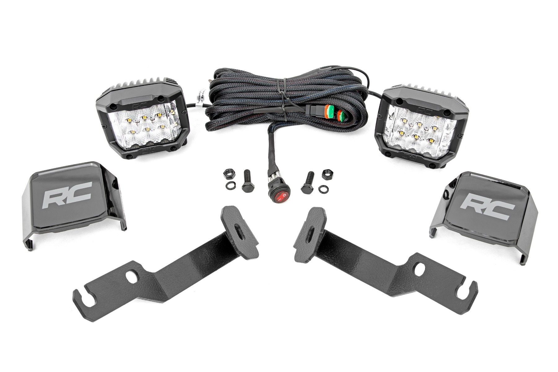 LED-Beleuchtungsset | Grabenmontage | 3 Zoll OSRAM | Breitstrahlend | Toyota Tacoma 2WD/4WD (05–15)