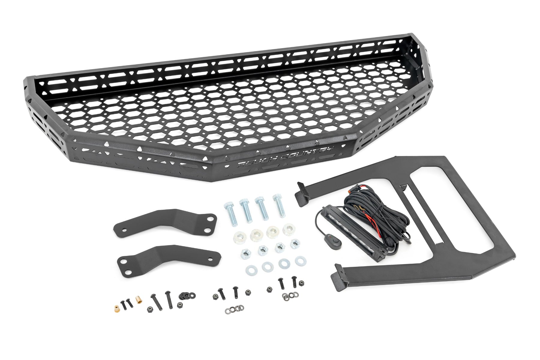 Front Cargo Rack |Black Series LED | 6" Light | Slim Line | Honda Pioneer 1000 — Bild 5