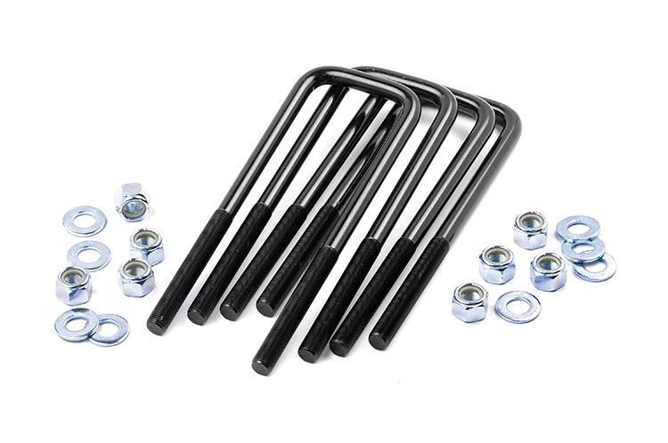 Bügelschrauben-Set | Gewinde 9/16 Zoll | Innen 3,25 × 8,5 Zoll | Vierkant