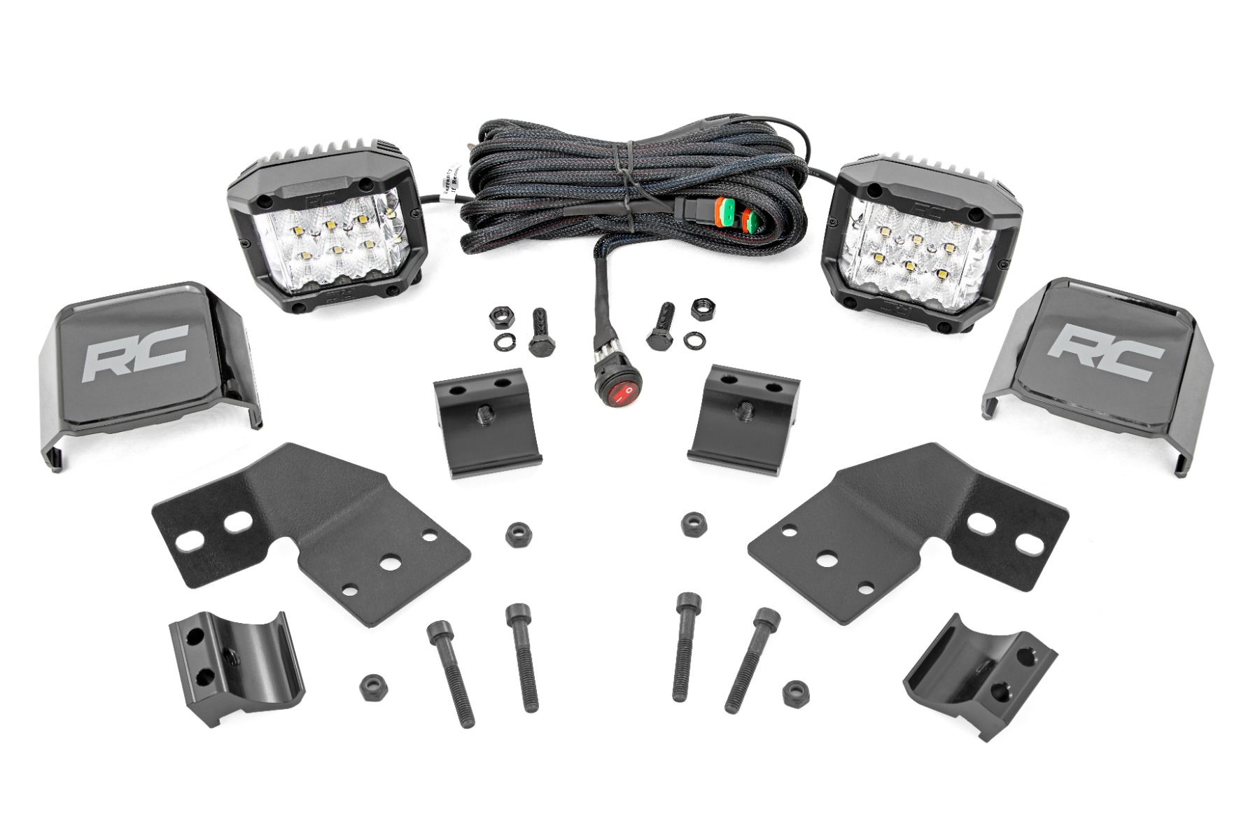 LED-Beleuchtungsset | Frontmontage | 3 Zoll Chrom-Paar | Weitwinkel | Polaris XPEDITION ADV 5