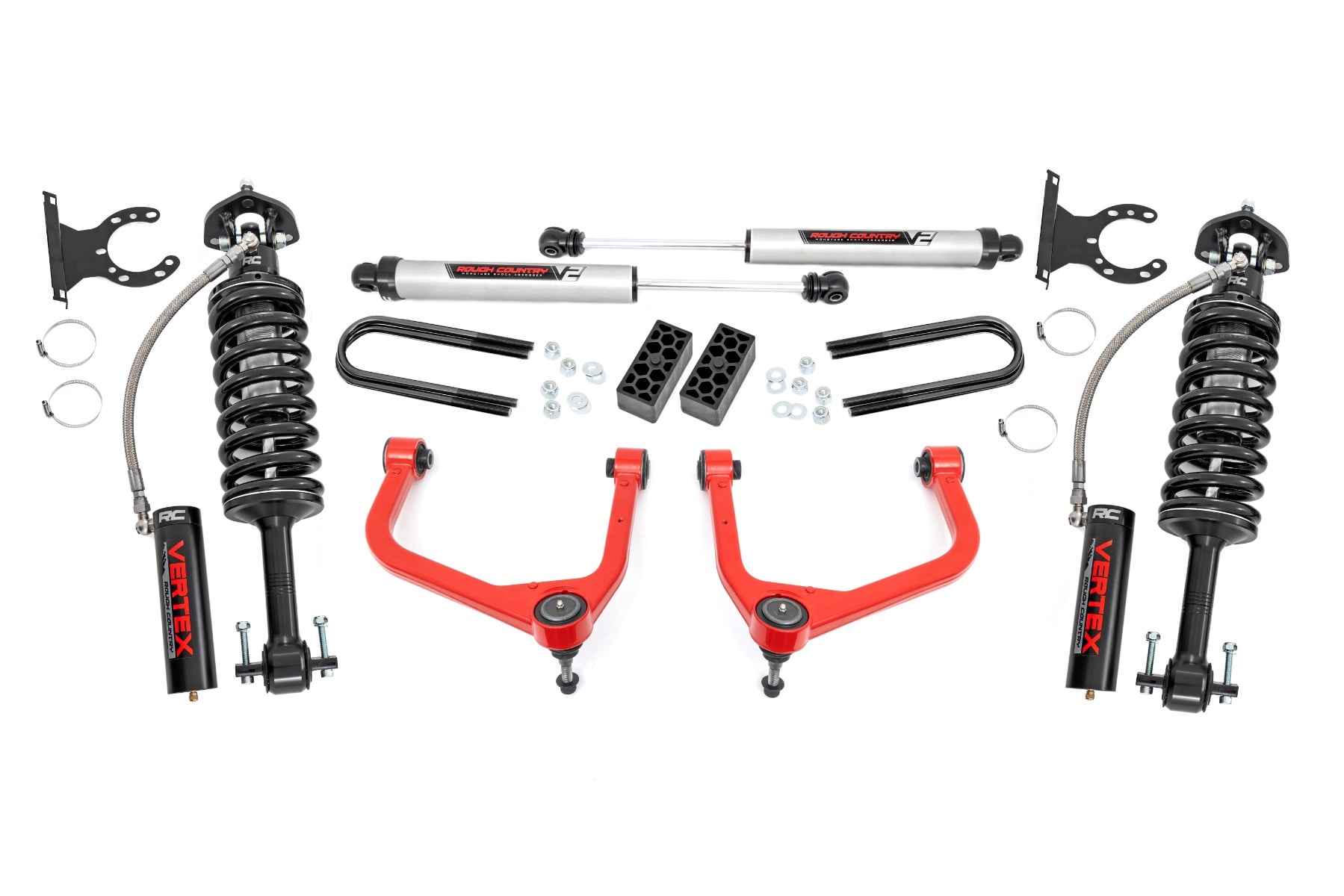 3.5 Inch Lift Kit | Vertex/V2 | Chevy Silverado 1500 2WD/4WD (2025-2026) | Red
