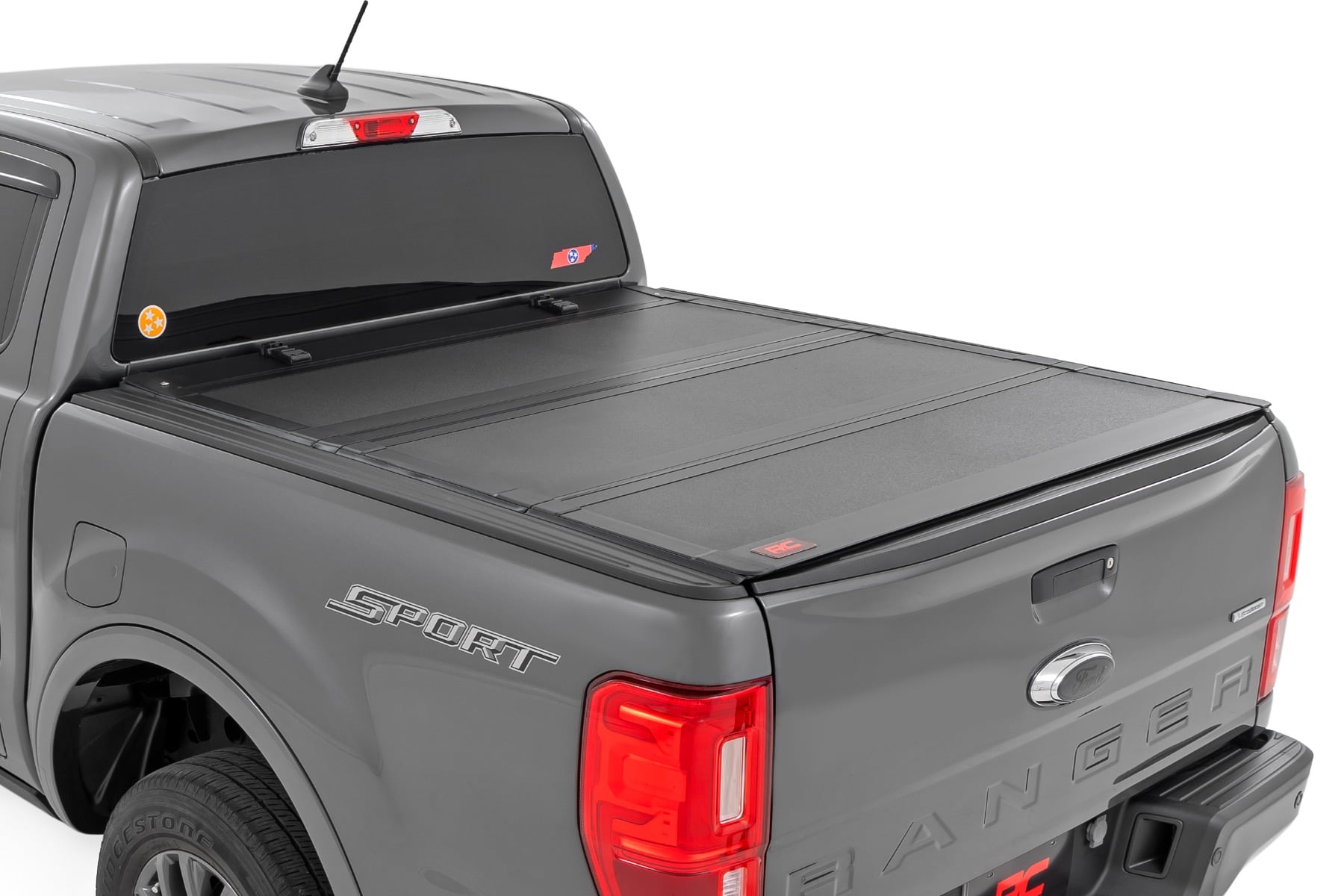 Stabile, dreifach faltbare Ladeflächenabdeckung | 5' Ladefläche | Ford Ranger 2WD/4WD (2019–2023)