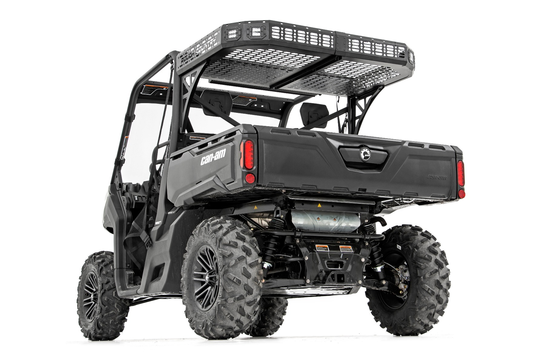 Gepäckträger | Zwei 2 Zoll schwarze LED-Paare | Unterputzmontage | Can-Am Defender HD 5/HD 8/HD 9/HD 10 — Bild 4