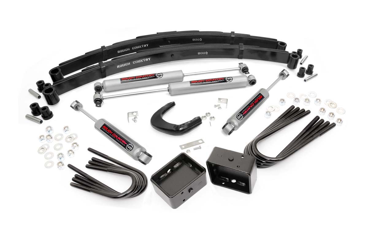 4-Zoll-Lift Kit | RR-Distanzblöcke | Chevy/GMC C10/K10 Pickup & SUV/K5 Blazer (73–76)