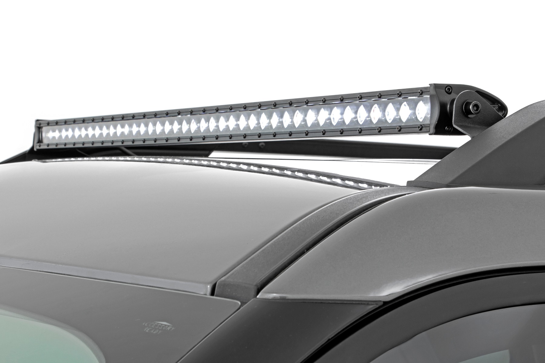 LED-Beleuchtungsset | Befestigung am Dachgepäckträger | 40" Schwarz, einreihig | Ford Bronco Sport (21–26)