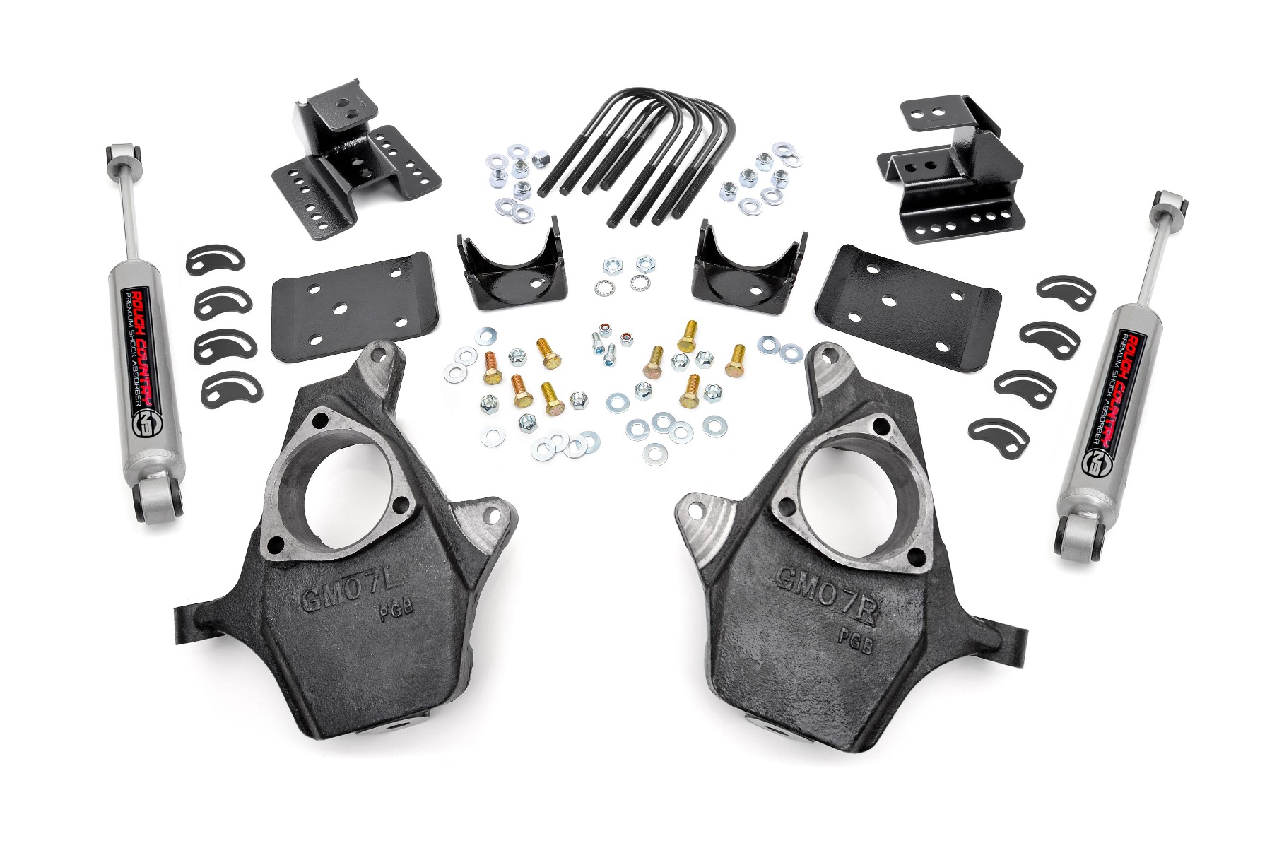 Tieferlegungssatz | Achsschenkel | 2" vorne rechts | hinten rechts | Chevy/GMC 1500 (07–14)