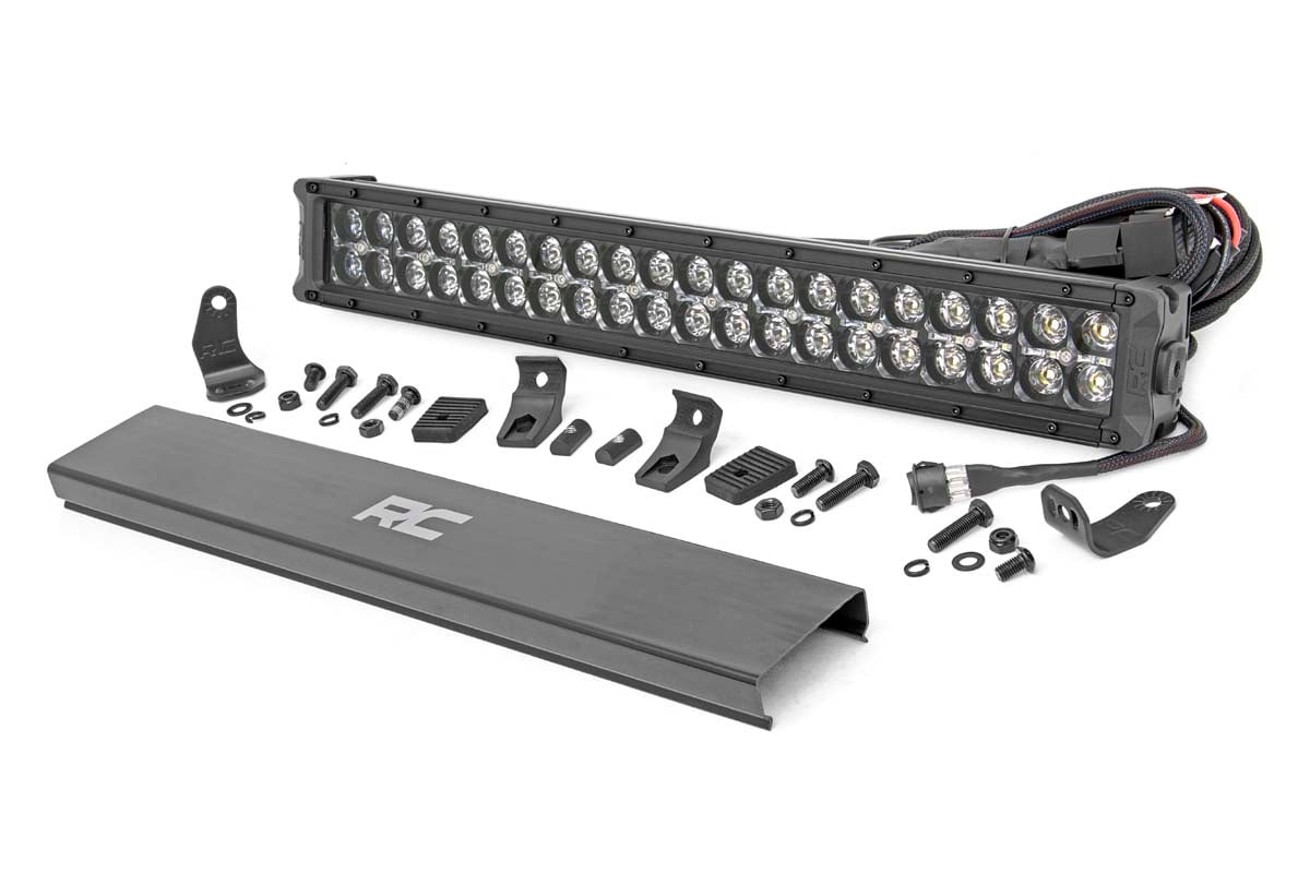 20-Zoll-LED-Lichtleiste der Black Series | Zweireihig | Gelbes Tagfahrlicht