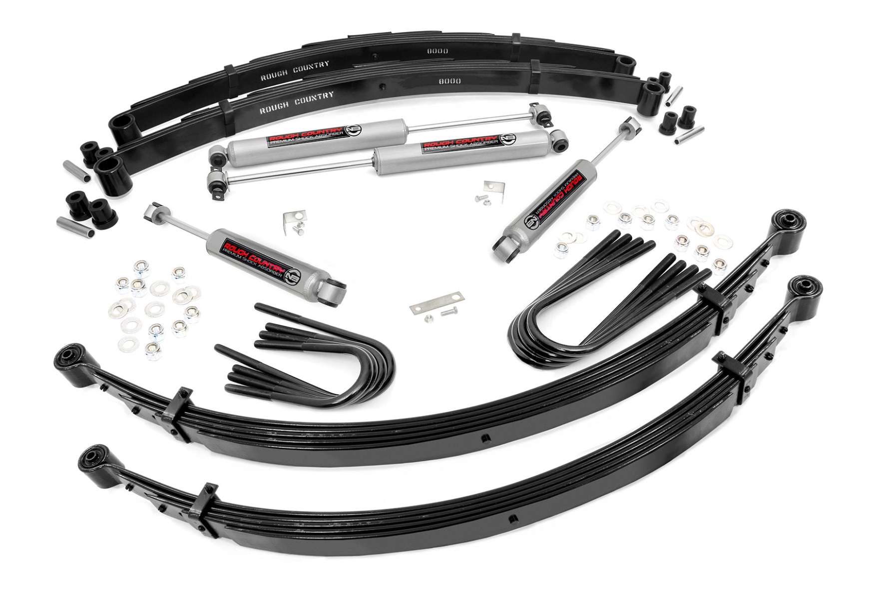 2-Zoll-Höherlegung | 52-Zoll-Hinterfedern | Chevy/GMC 3/4-Tonnen-Suburban/C25/K25-Pickup (77–87)