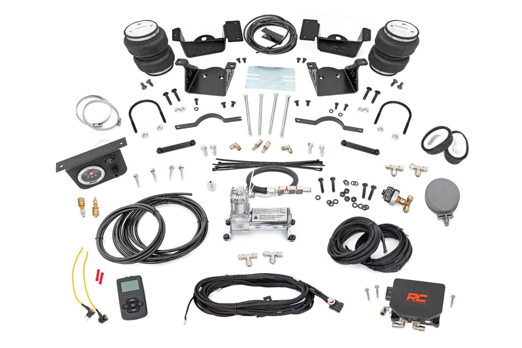 Luftfeder-Set mit Kompressor | Funkfernbedienung | Chevy/GMC 2500HD/3500HD (20–26)