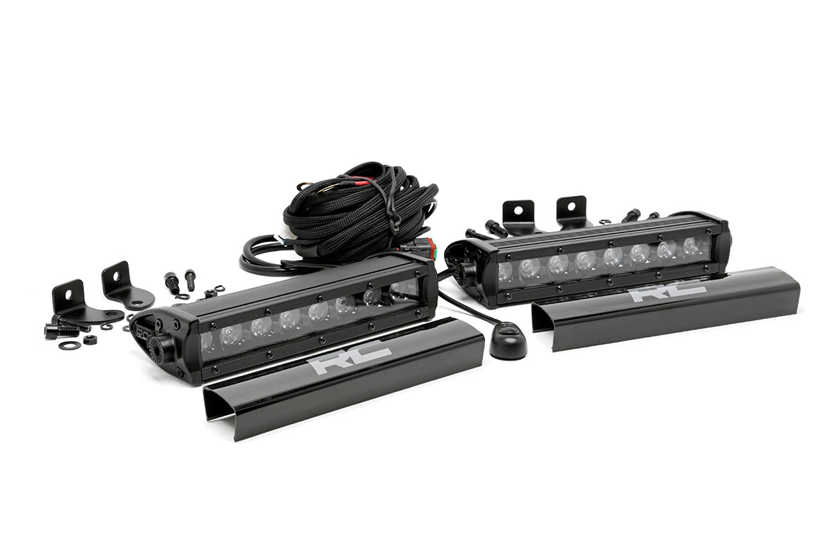 8-Zoll-LED-Lichtleiste der Black Series | Einreihig | Paar