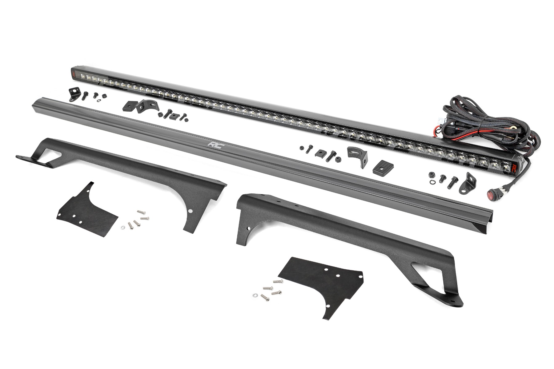 LED-Beleuchtungsset | Windschutzscheibenhalterung | 50 Zoll Spectrum Single Row | Jeep Wrangler TJ (97–06)