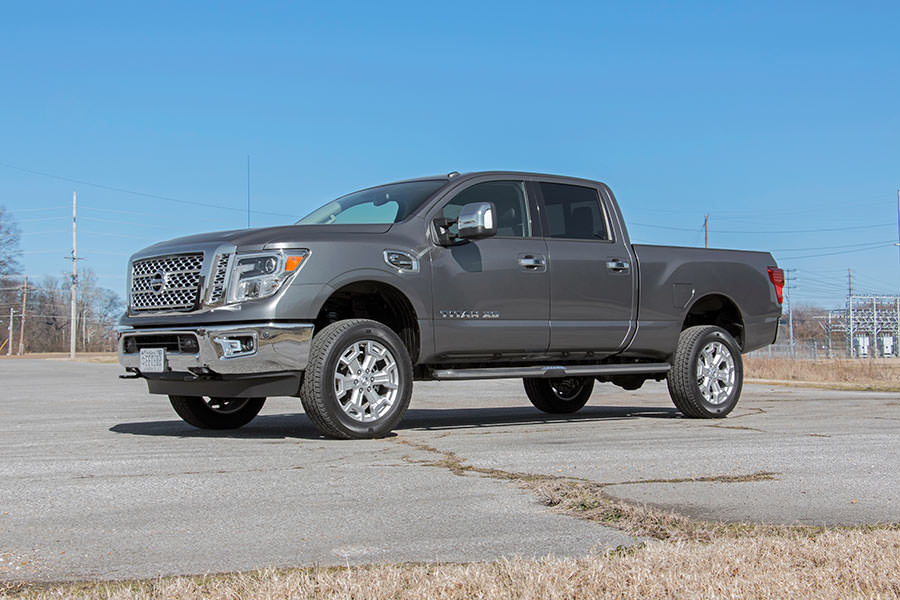 2-Zoll-Lift Kit | Rote Distanzscheiben | Nissan Titan XD 2WD/4WD (2016–2024) — Bild 3