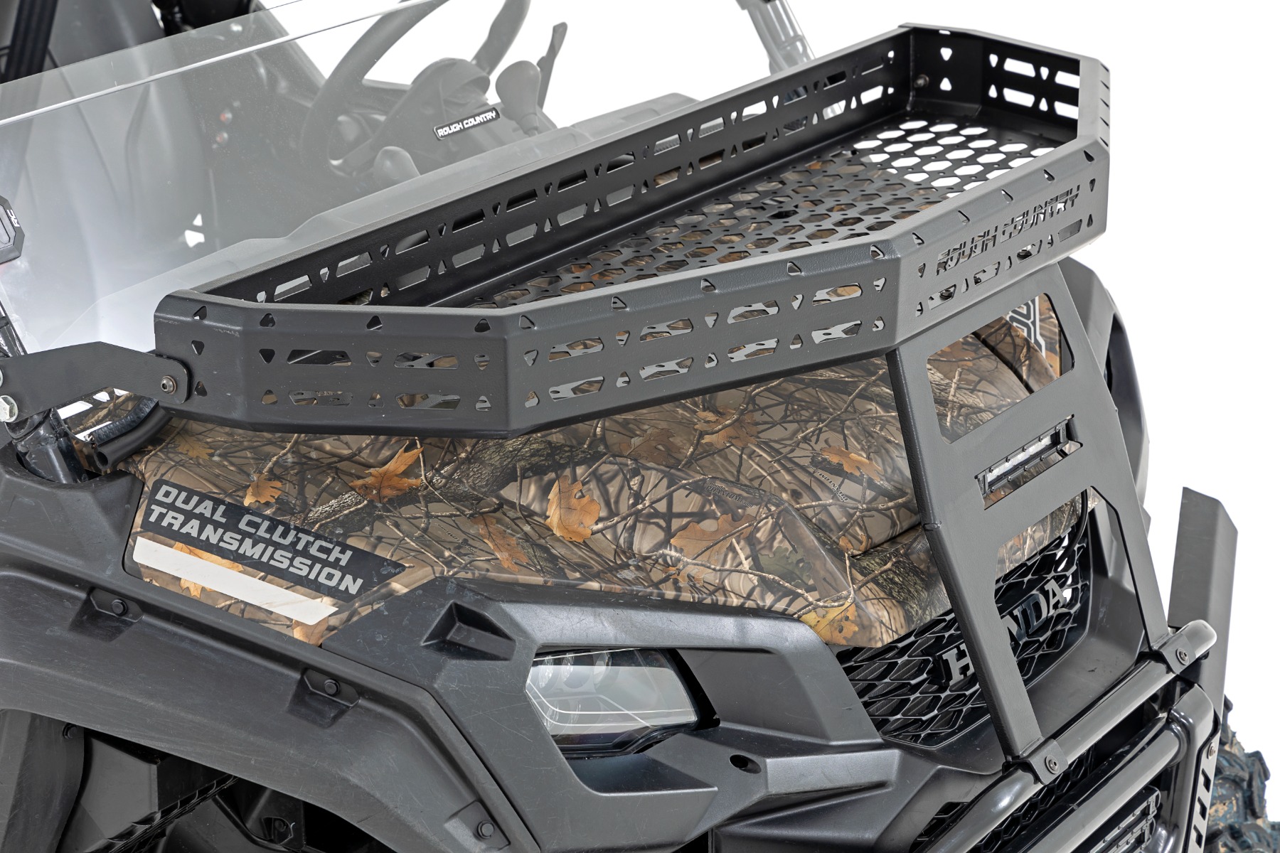 Front-Gepäckträger | Black Series LED | 6 Zoll Beleuchtung | Slim Line | Honda Pioneer 1000