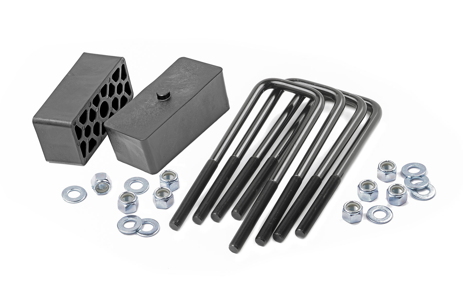 2-Zoll-Distanzblock- und Bügelschrauben-Set | Chevy/GMC 1500 2WD/4WD (99–24)