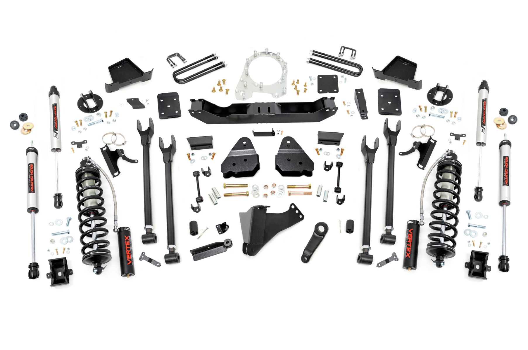 6-Zoll-Lift Kit | 4-Lenker-Aufhängung | Ohne Zusatzfeder | V2-Gewindefahrwerk | Ford F-250/F-350 Super Duty (17–22)