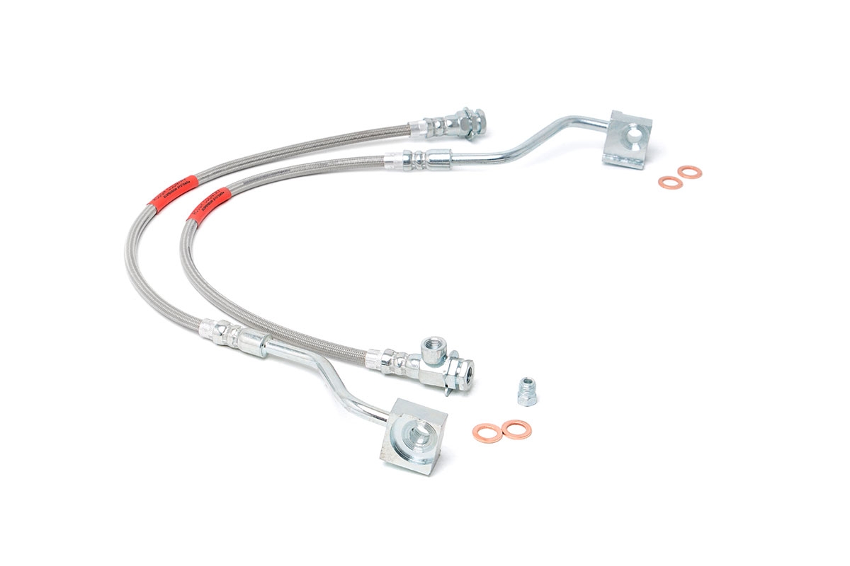 Bremsleitungen | Edelstahl | Vorne | 4-Zoll-Höherlegung | Ford Bronco/F-150 4WD (1980–1996)