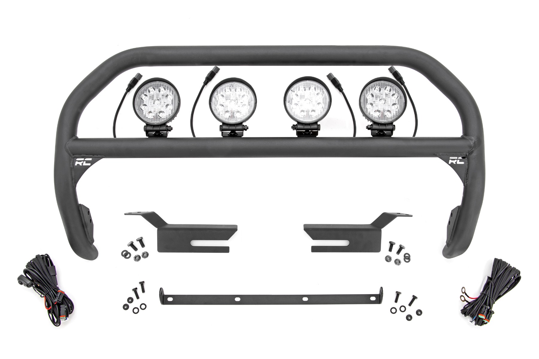 Frontschutzbügel | 4-Zoll-LED-Runderleuchten (4 Stück) | Ford Bronco 4WD (2021–2026)