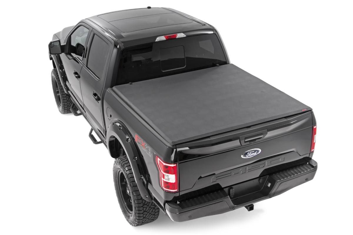 Weiche, dreifach faltbare Ladeflächenabdeckung | 6'7 Zoll Ladefläche | Ford F-150 (21–26)/F-150 Lightning (22–26) — Bild 2