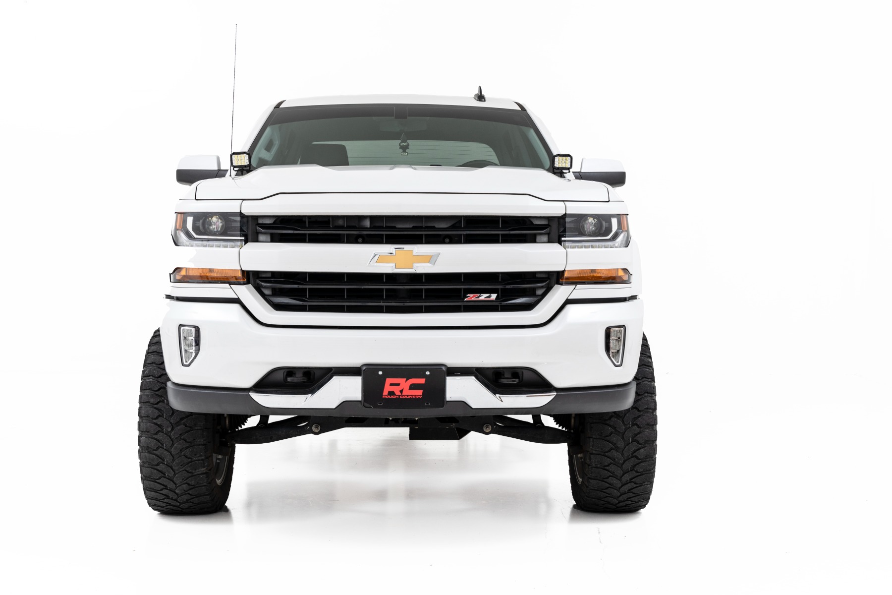 LED-Scheinwerfer-Set | 2 Zoll, schwarz, Paar | Weißes Tagfahrlicht | Chevy/GMC 1500 (2014–2018 & Classic) — Bild 3