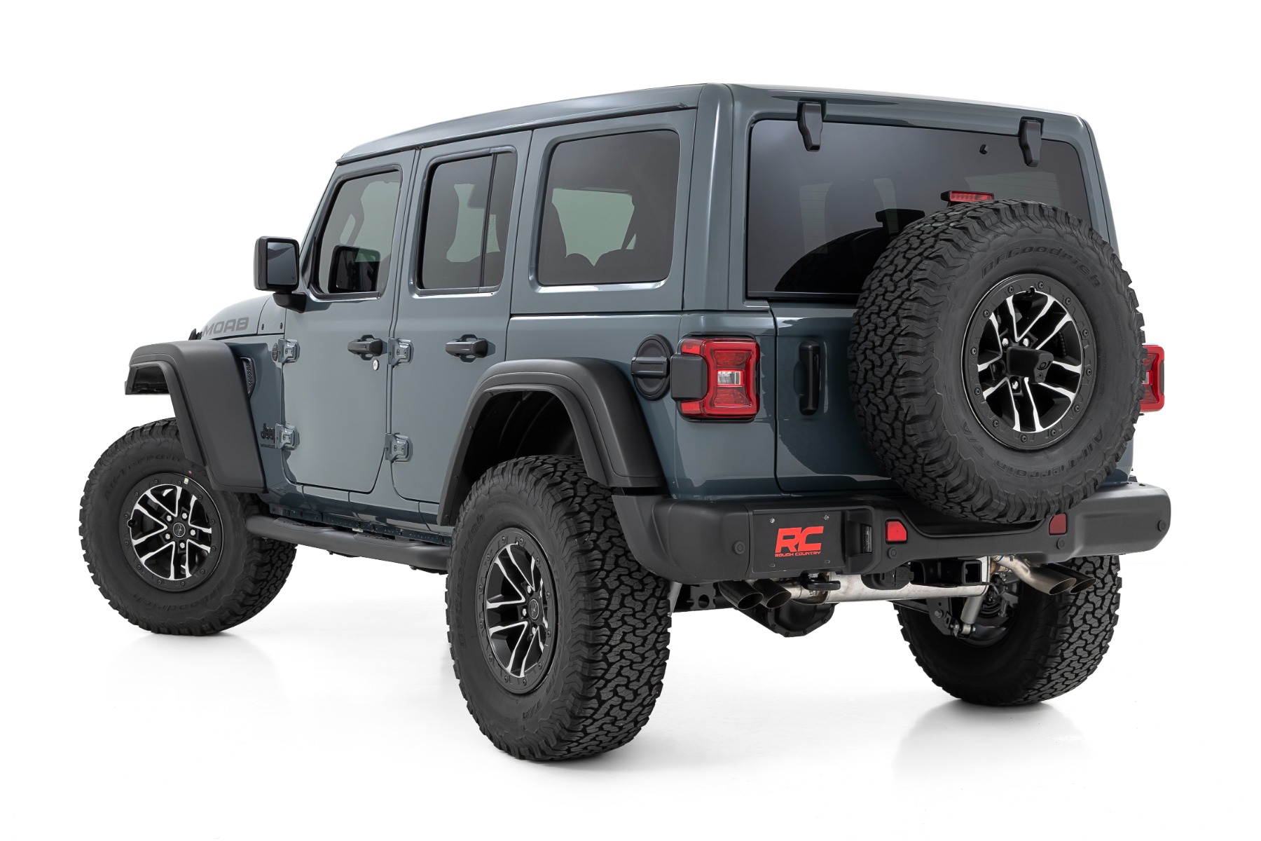 Nerf-Trittrohre | 3-Zoll-Rohr | 4-türig | Jeep Wrangler Unlimited 2WD/4WD (2018–2026) — Bild 3
