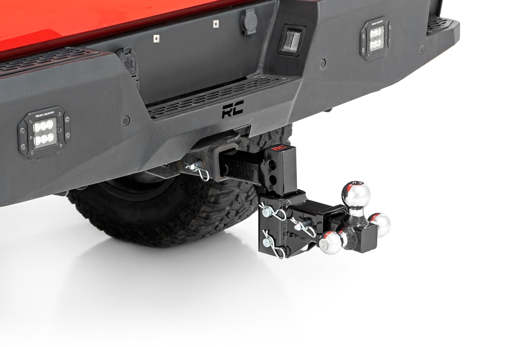 Adjustable Trailer Hitch | 6 Inch Drop | Multi-Ball Mount | Fits 2 Inch Receiver — Bild 2