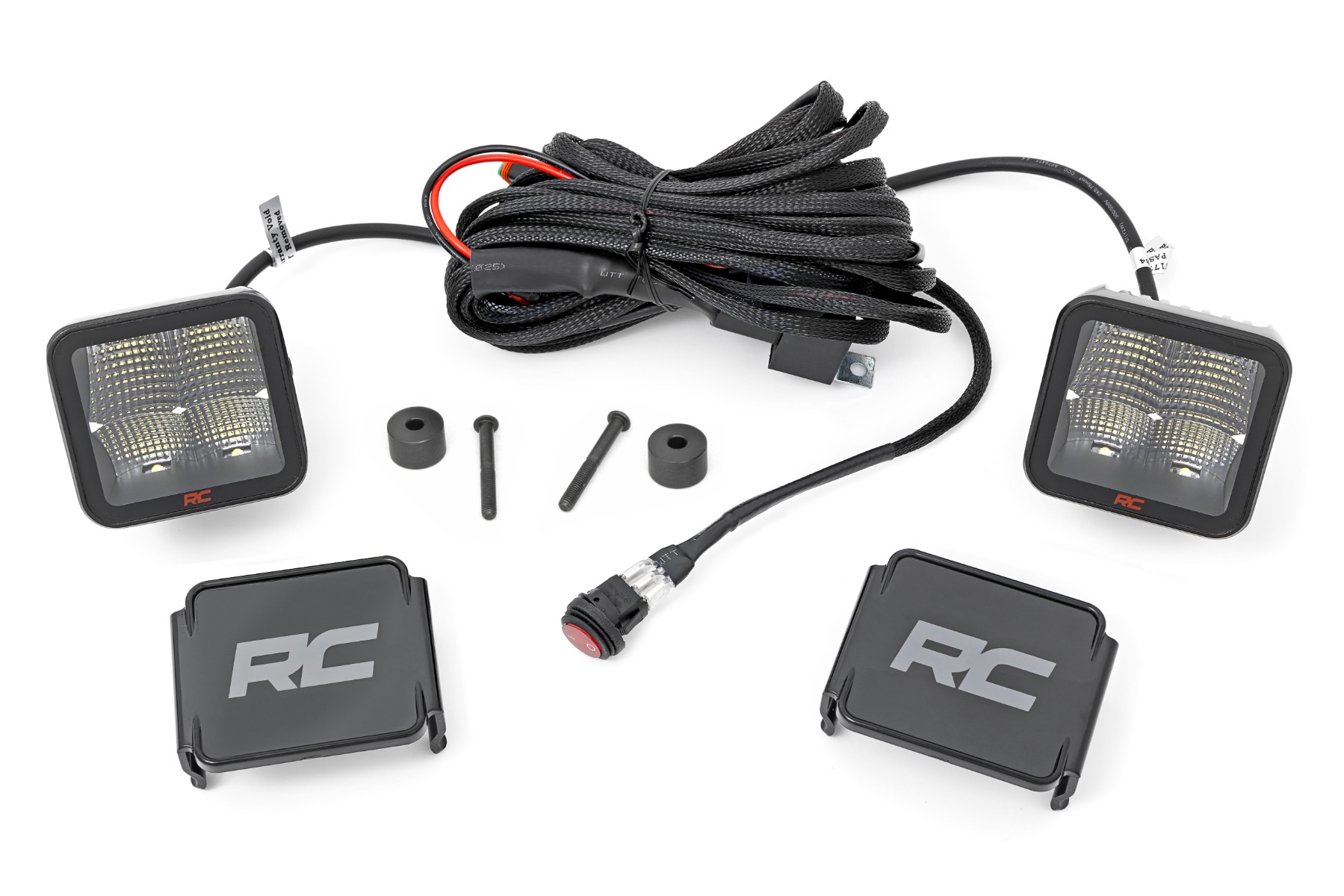 LED-Beleuchtungsset | Montage an der Motorhaube | 2 Zoll Spectrum-Paar | Jeep Gladiator JT/Wrangler JL (18–26)