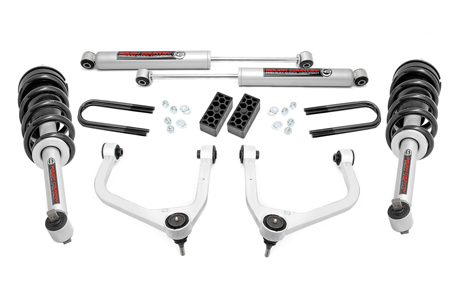 3.5 Inch Lift Kit | N3 Struts | Rear Mono Leaf | Chevy Silverado 1500 (22-24) — Bild 1
