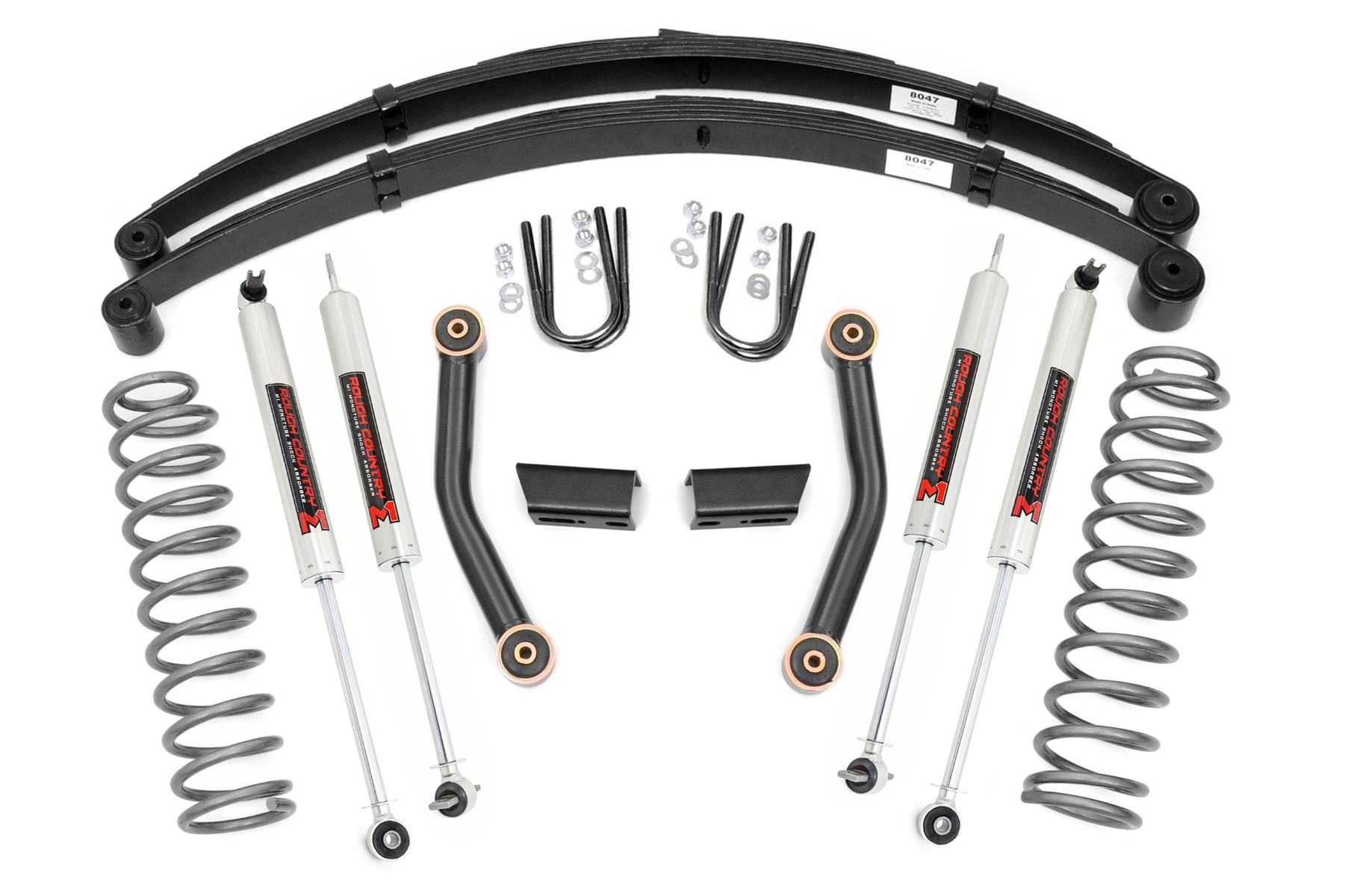 3-Zoll-Lift Kit | Serie II | RR-Federn | M1 | Jeep Cherokee XJ (84–01)
