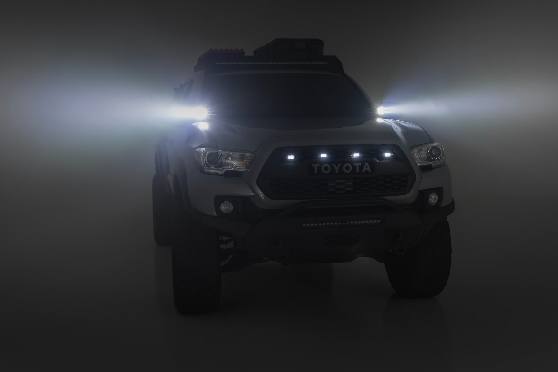 LED-Beleuchtungsset | Montage in der Rinne | 2 Zoll Schwarz, Paar | Spot | Toyota Tacoma (16–23) — Bild 5