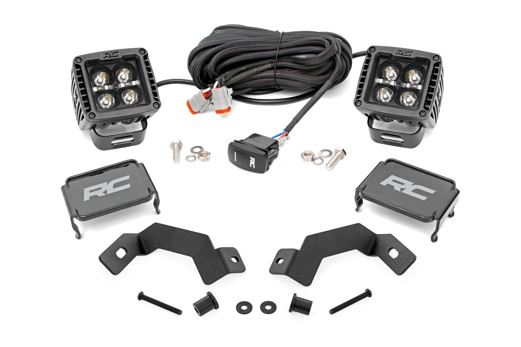 LED-Beleuchtungsset | Befestigung an der Kotflügelkante | 2" Schwarz, Paar | Weiße Tagfahrleuchten | Toyota Land Cruiser (2024–2026)