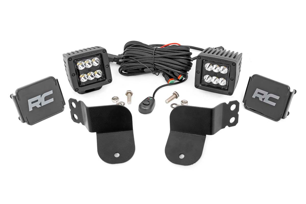 LED-Beleuchtungsset | Käfigmontage | 2 Zoll Schwarz, Paar | Spot | Polaris General XP 4 1000 — Bild 4