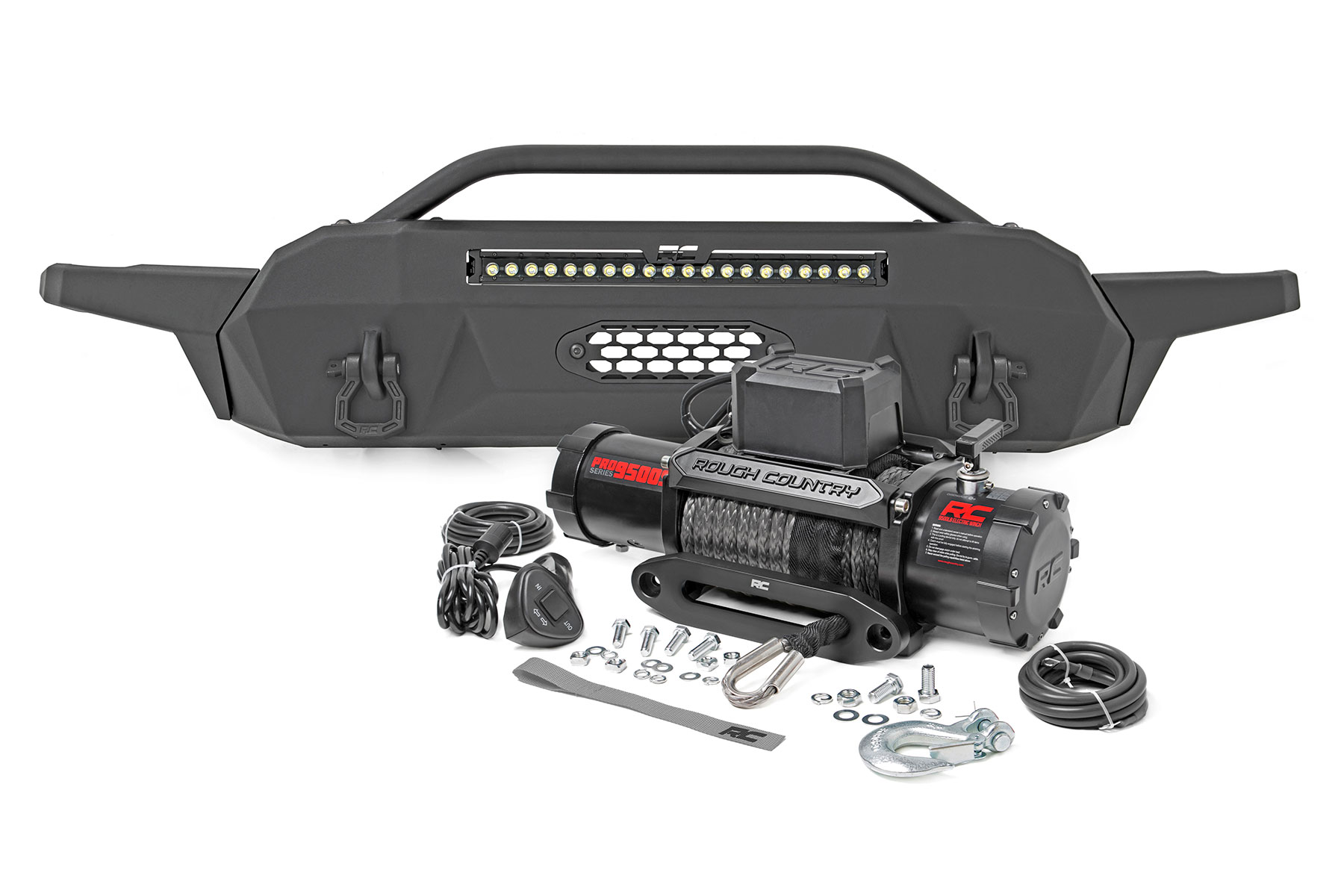 Frontstoßstange | Hybrid | 20 Zoll Schwarze LED | 95000S | Toyota Tacoma 2WD/4WD (16–23)