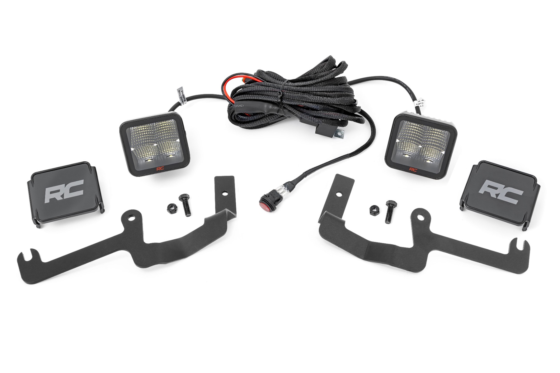 LED-Beleuchtungsset | Einbau in die Seitenleiste | 2" Spectrum-Paar | Spot | Chevy Silverado 1500 (19–26)