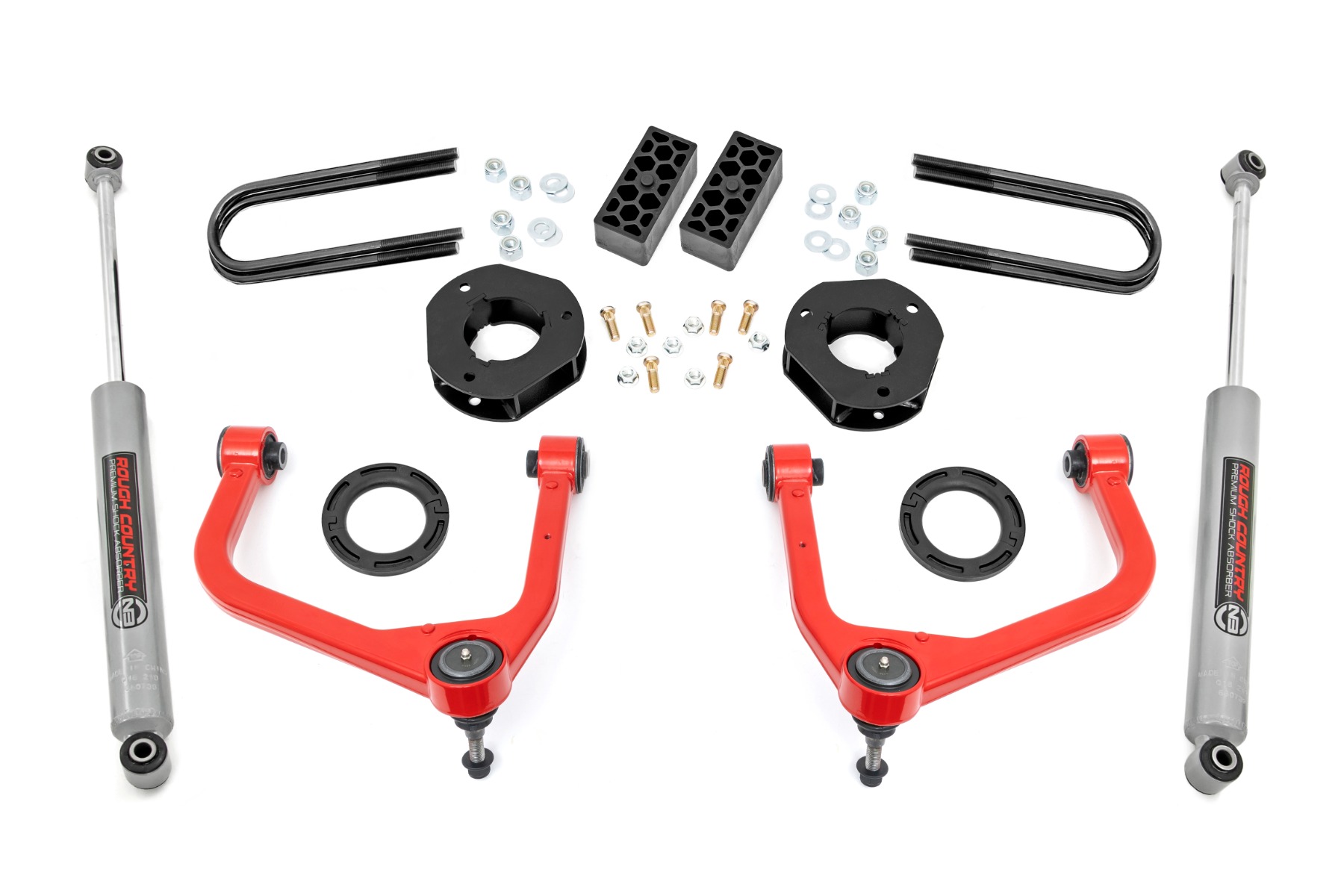 3,5-Zoll-Lift Kit | Chevy Silverado 1500 2WD/4WD (2025–2026) | Rote Ausführung — Bild 5