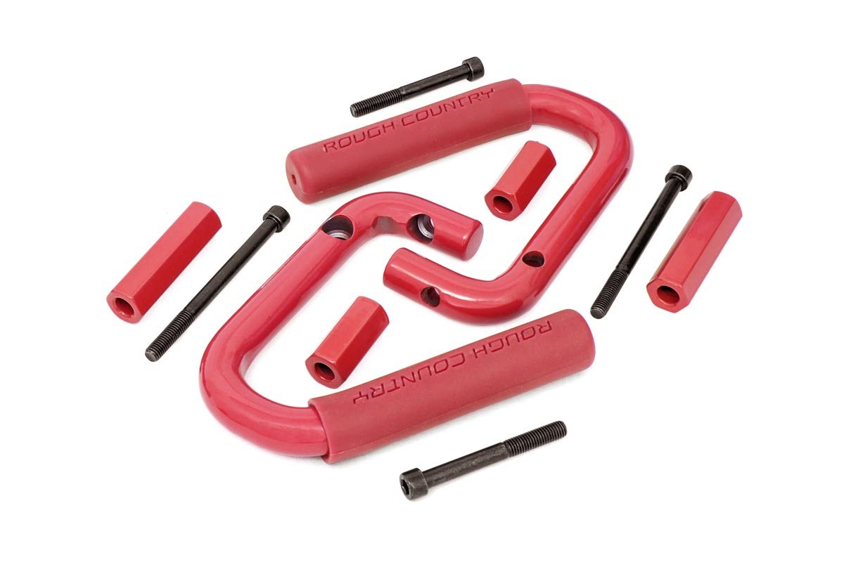 Haltegriffe | Stahl | Vorne | Rot | Jeep Wrangler JK/Wrangler Unlimited (07–18)