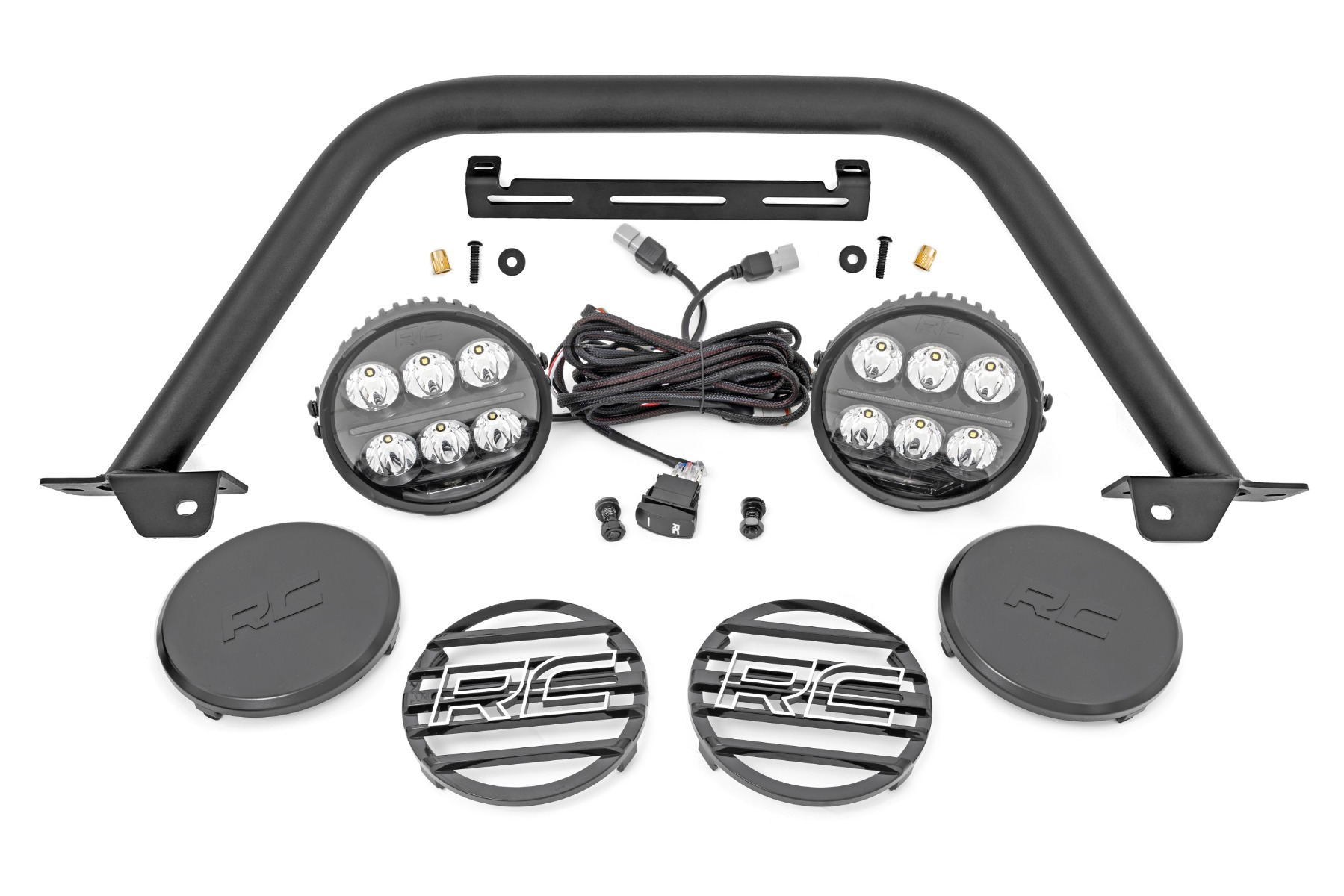 Safari Bar | 6,5 Zoll, rund, LED | OE Modular Steel | Ford Bronco 4WD (21–26)