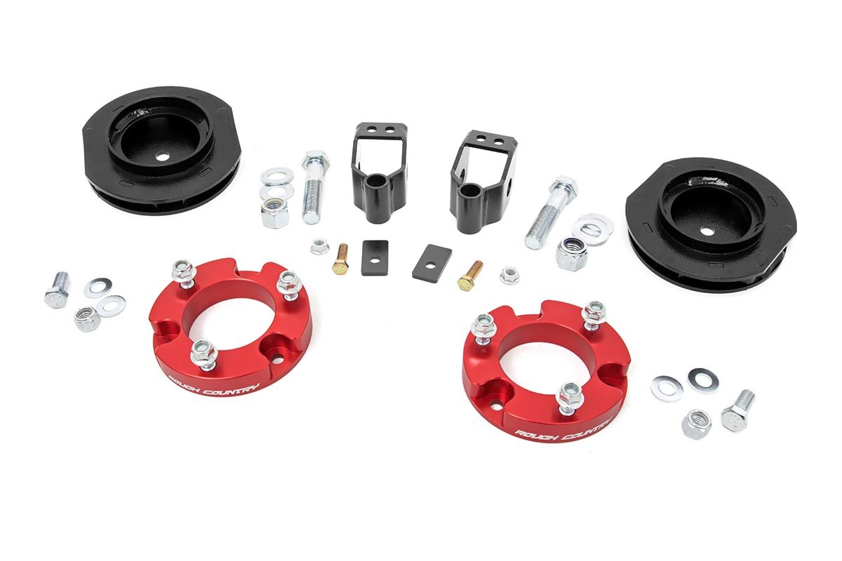 2-Zoll-Lift Kit | X-REAS | Rote Distanzscheiben | Toyota 4Runner 2WD/4WD (2010–2024)