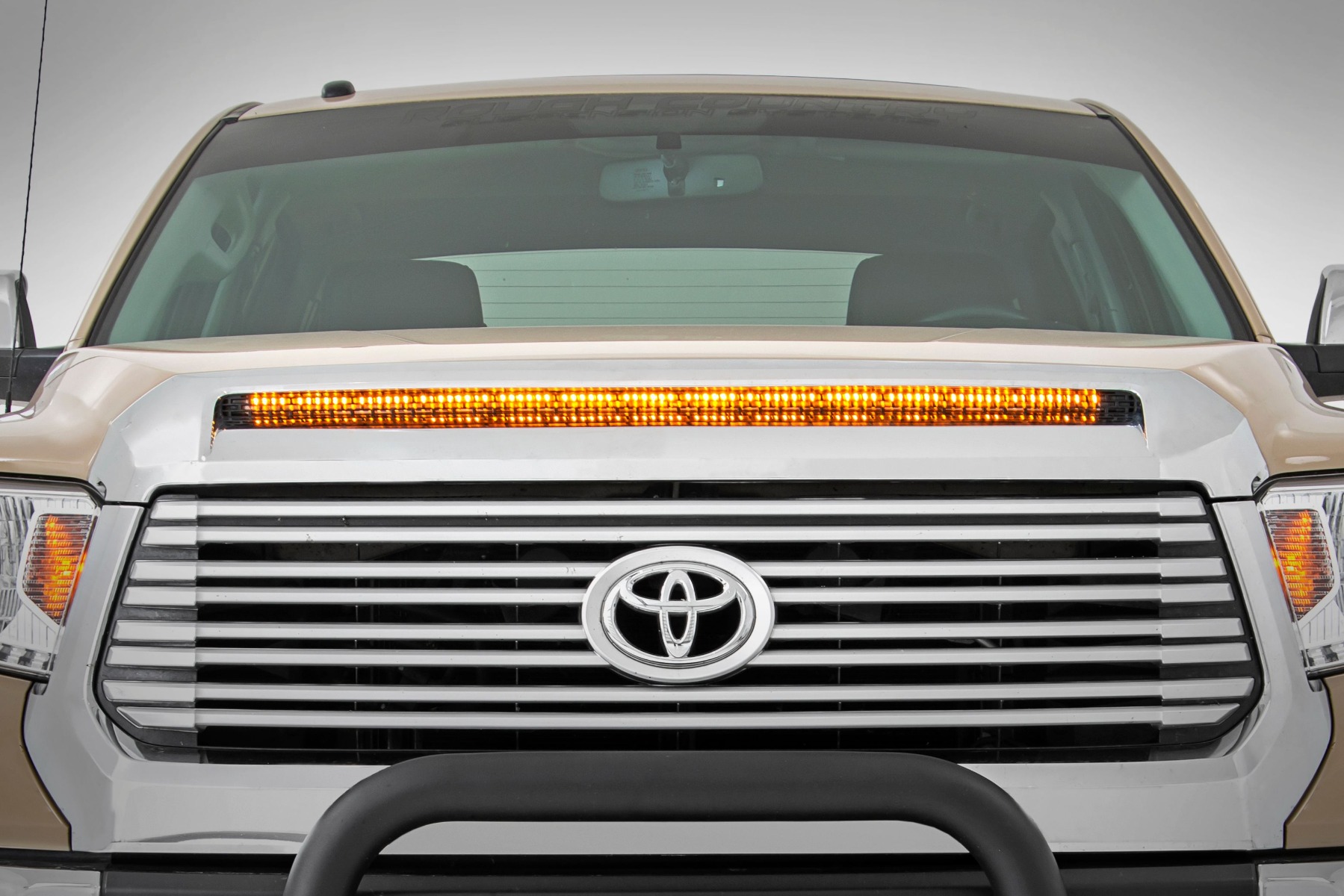 LED-Beleuchtungsset | Motorhaubenwulst | 40 Zoll Weiß/Bernsteinfarbener Lichtstreifen | Toyota Tundra (14–21)