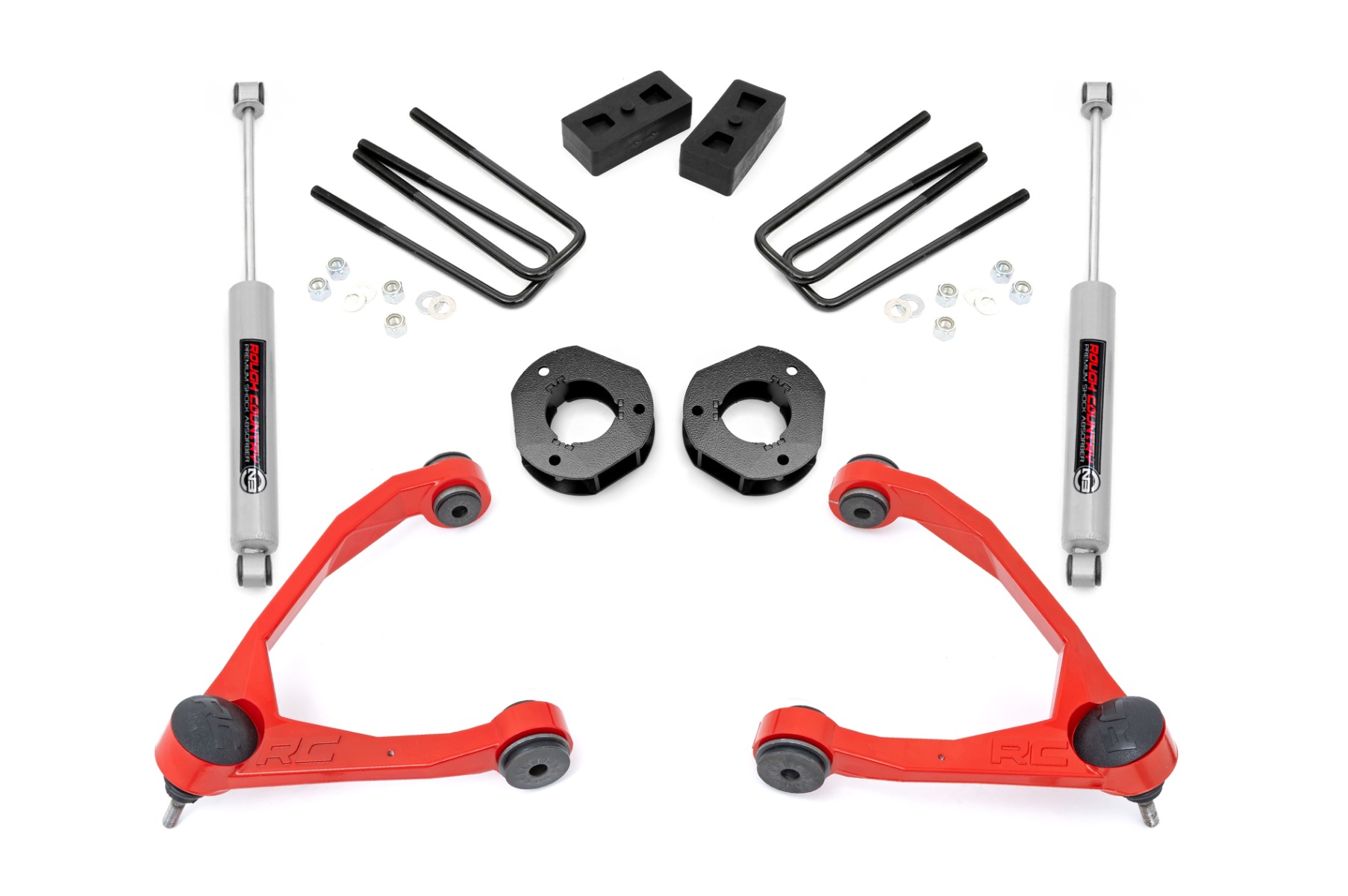 3,5 Zoll Lift Kit | Geschmiedete obere Querlenker | Stahlguss | Chevy/GMC 1500 (07–16)