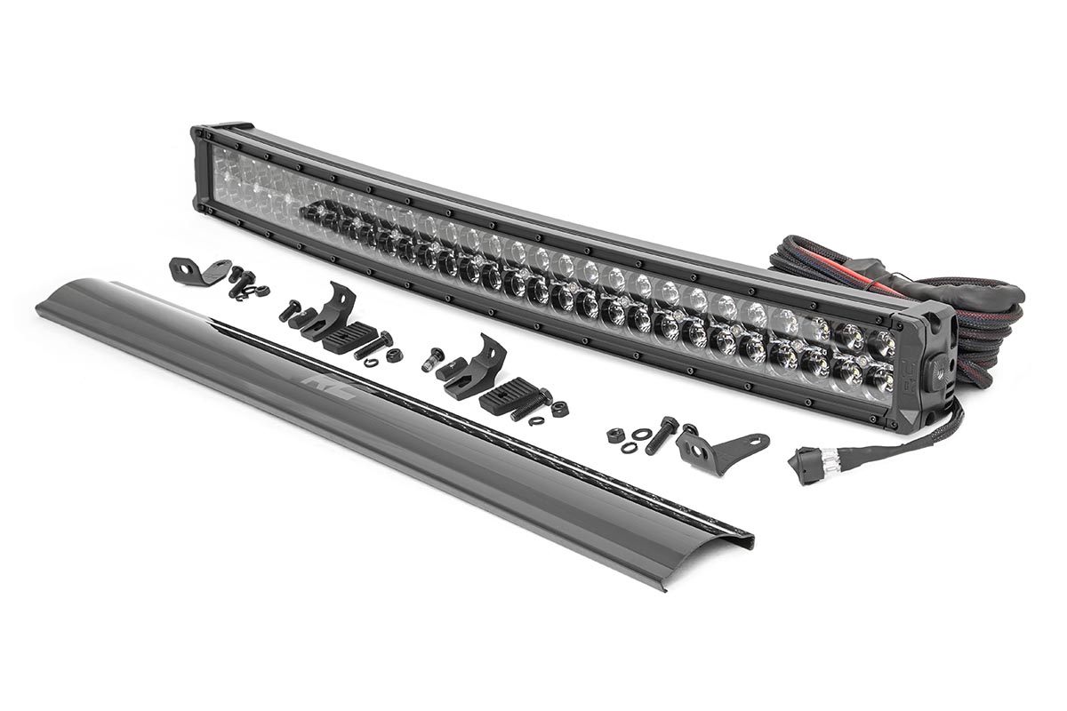 30-Zoll-LED-Lichtleiste der Black Series | Gebogen | Zweireihig | Tageslichtweiß