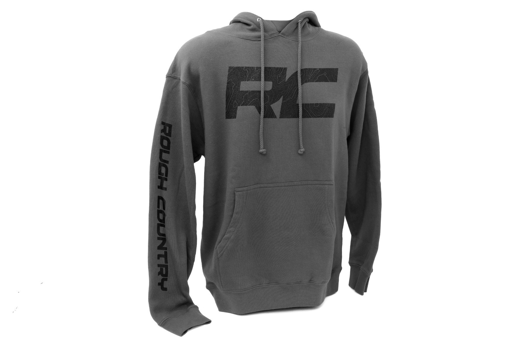 Rough Country Hoodie | RC Topographical Sleeve | Anthrazit | MD