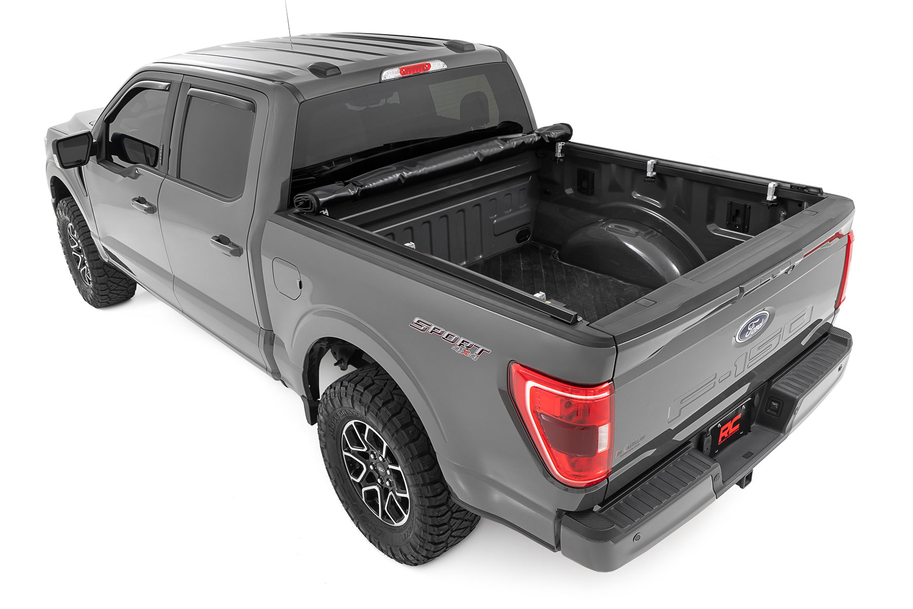 Weiche Roll-up-Ladeflächenabdeckung | 6'7 Zoll Ladefläche | Ford F-150/F-150 Lightning/Raptor (15-26) — Bild 6