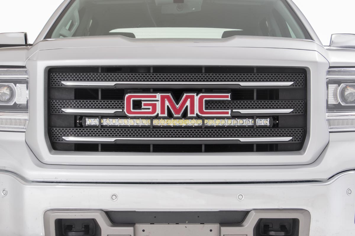 LED Light Kit | Behind Grille Mount | 30" Chrome Single Row | Chevy/GMC 1500 (14-18 & Classic) — Bild 3