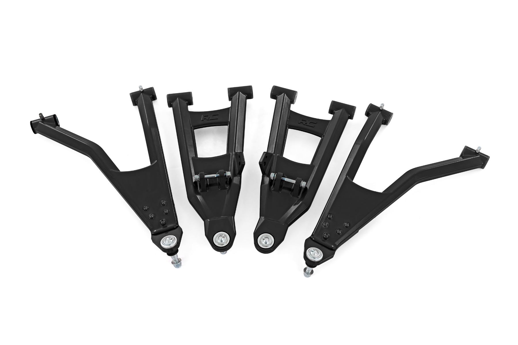 Schwarze Aluminium-Querlenker | 2" Vorverlegung | Polaris Ranger XP 1000