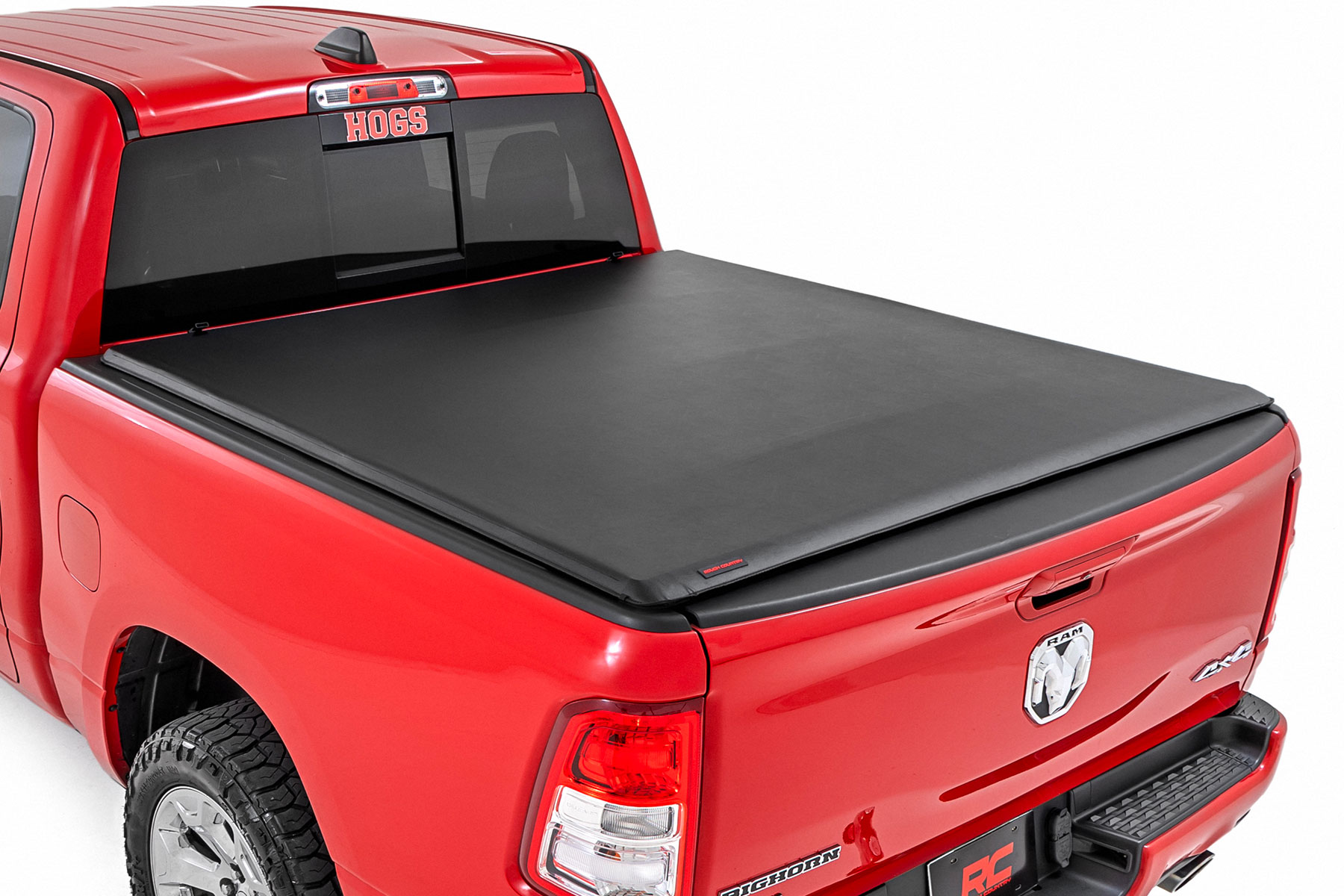 Weiche Roll-up-Ladeflächenabdeckung | 6'4 Zoll Ladefläche | Ohne Rambox | RAM 1500/2500/3500 (10–25 & Classic)