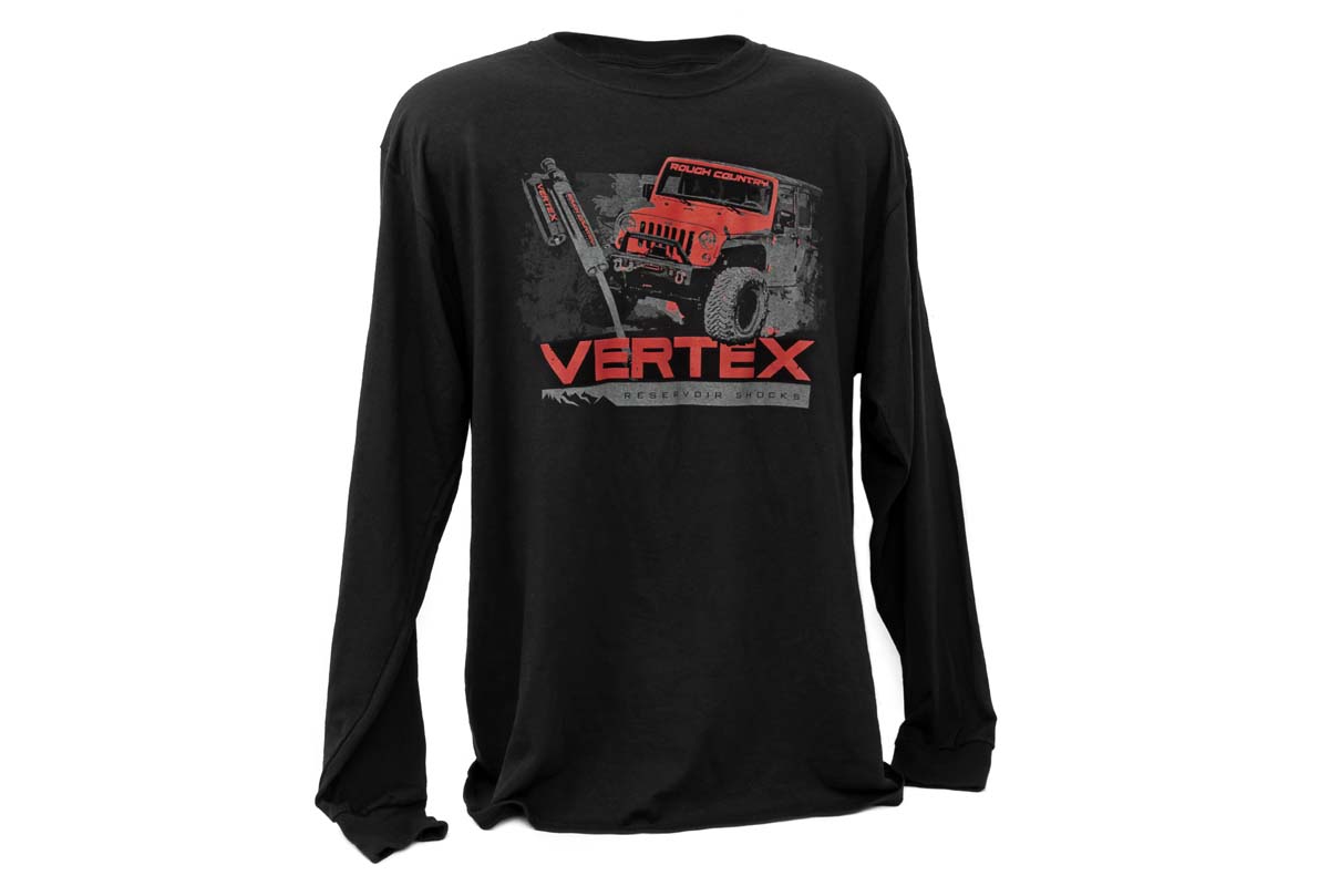 Rough Country T-Shirt | Langarm | Vertex | Schwarz | SM