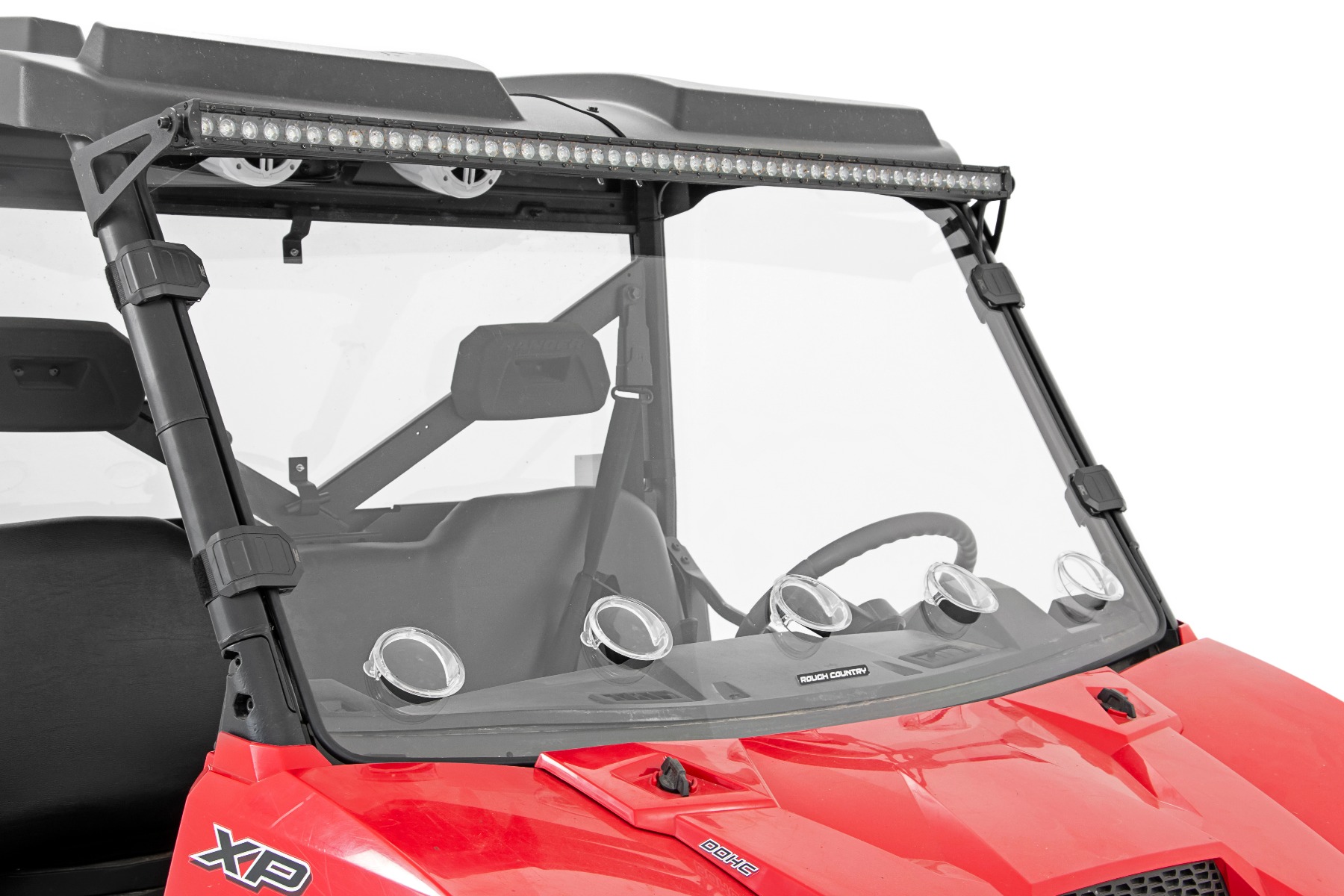 Belüftete Vollwindschutzscheibe | Kratzfest | Polaris Ranger 1000/Ranger XP 900/1000