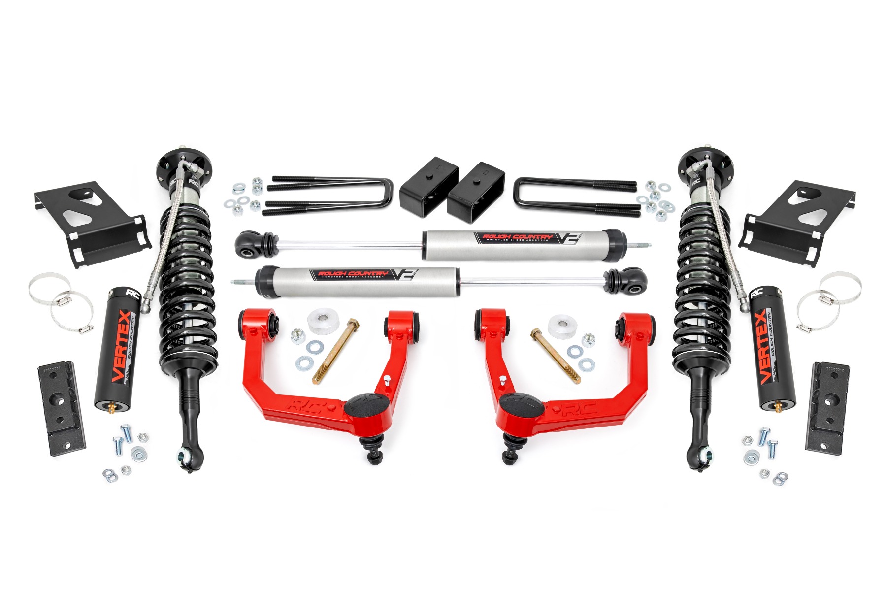 3,5-Zoll-Lift Kit | Rote obere Querlenker | Vertex/V2 | Toyota Tacoma 2WD/4WD (2005–2023)